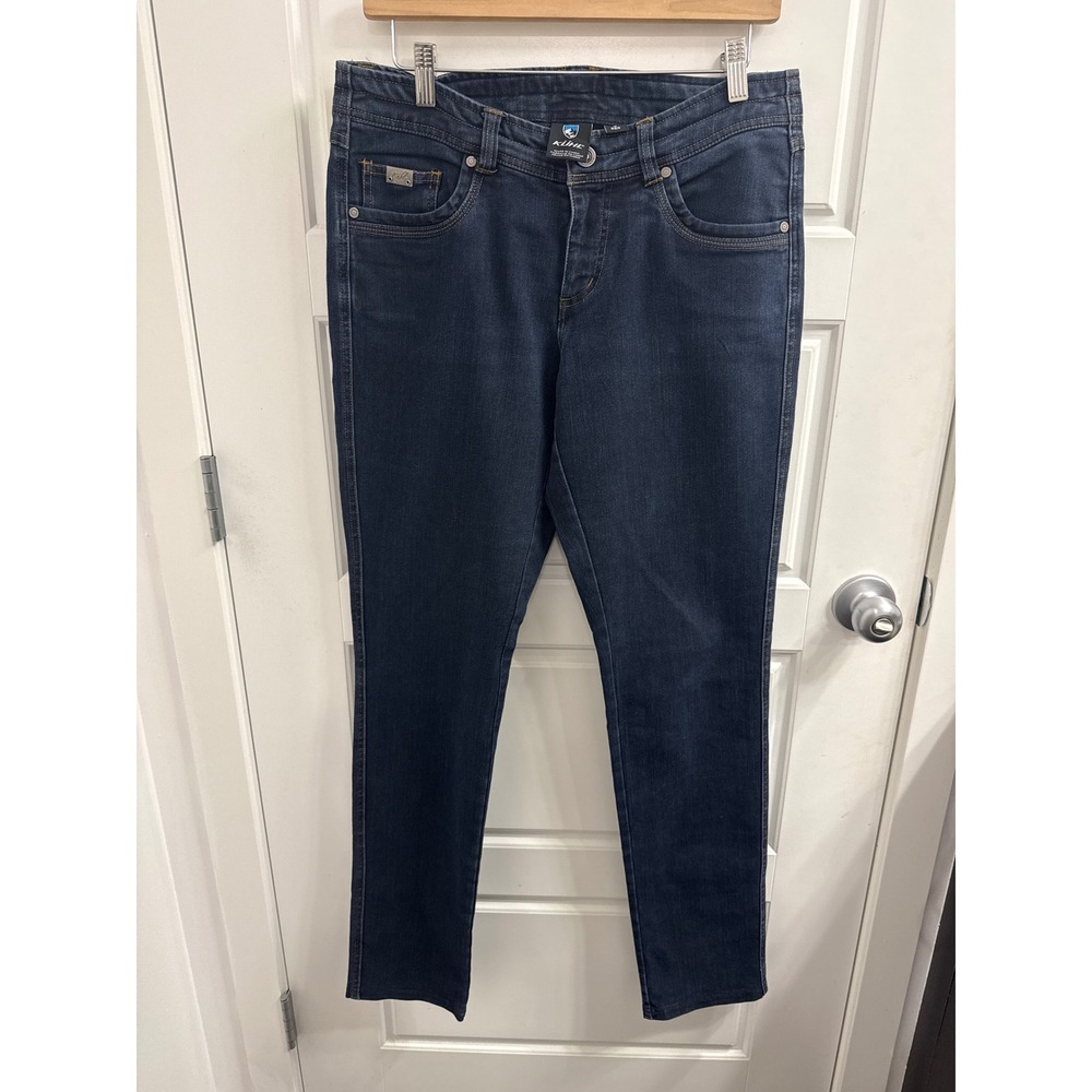 Kuhl Kontra Skinny Jeans Womens 10 Reg Dark Wash Indigo Denim Outdoor Pants